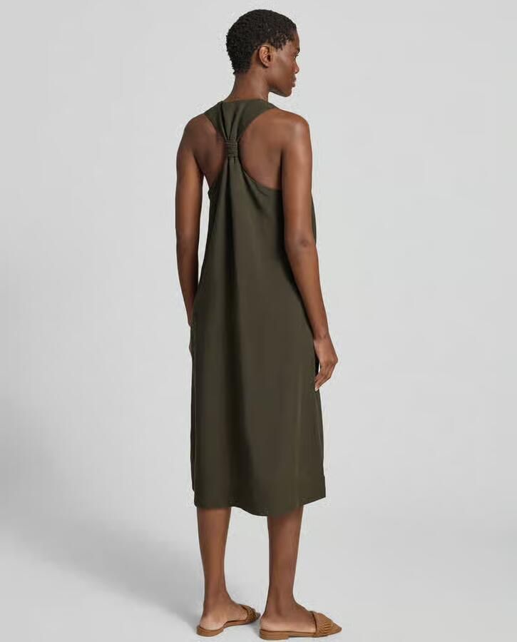 Opus relaxed fit midi-jurk van viscosemix model 'Waka' - Foto 3