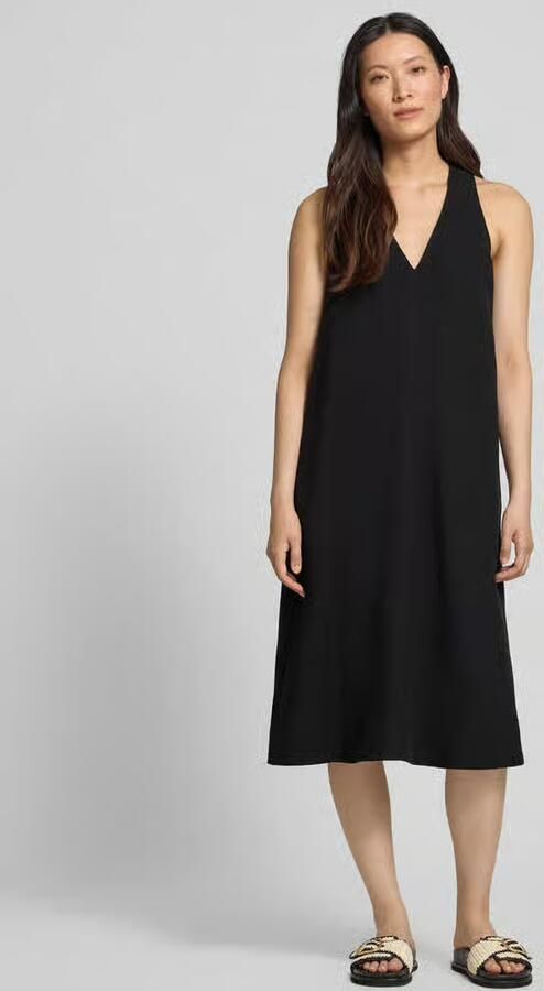 Opus relaxed fit midi-jurk van viscosemix model 'Waka' - Foto 2
