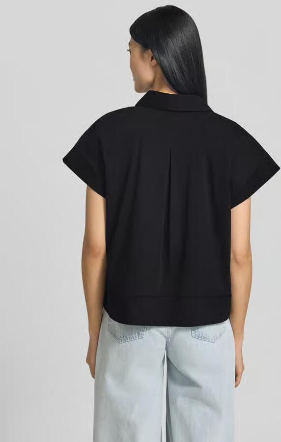 Opus relaxed fit overhemdblouse met opengewerkte borduursels model 'Fallerie' - Foto 2
