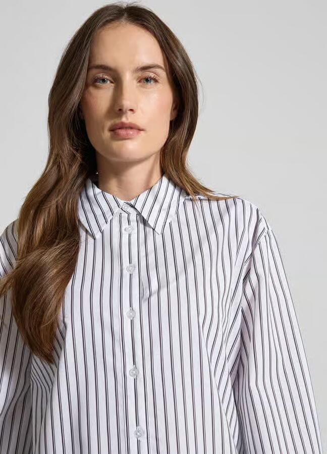 Opus Relaxed fit overhemdblouse van lyocellmix model 'Fapo' - Foto 2