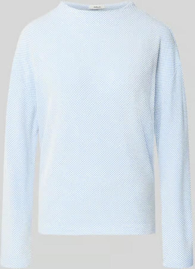 Opus Relaxed fit sweatshirt met Opstaande kraag Model 'Serata'