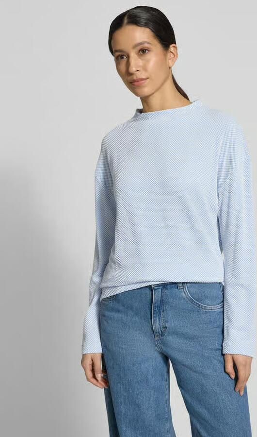 Opus Relaxed fit sweatshirt met Opstaande kraag Model 'Serata' - Foto 3