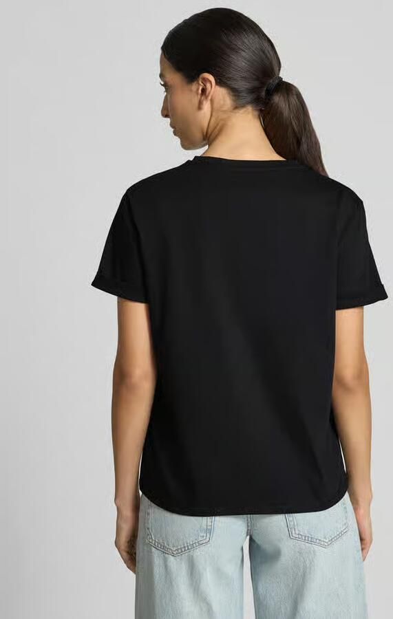 Opus relaxed fit t-shirt met motiefstitching model 'Serz' - Foto 5