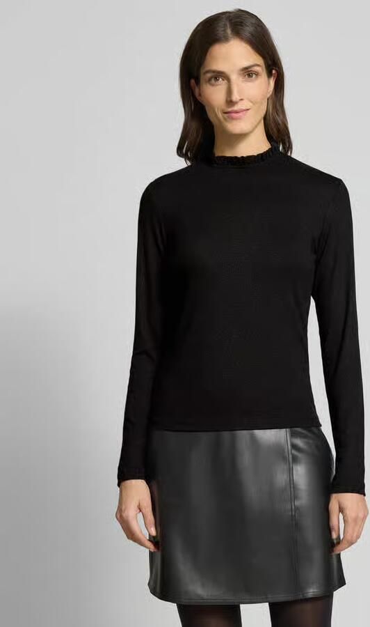 Opus Shirt met lange mouwen en opstaande kraag model 'Sanba' - Foto 2