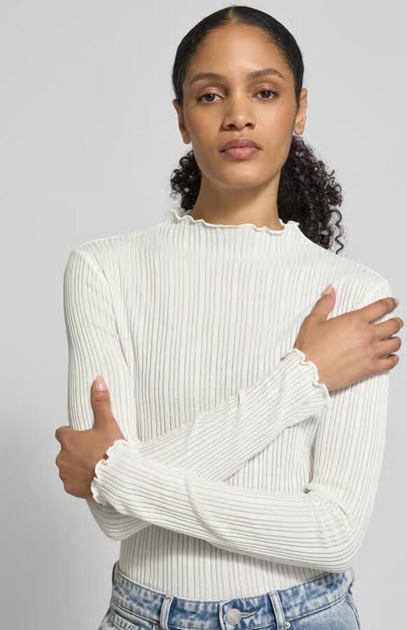 Opus Shirt met lange mouwen en opstaande kraag model 'Sivi' - Foto 2