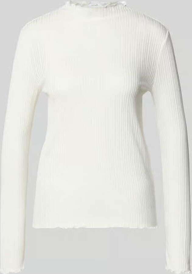 Opus Shirt met lange mouwen en opstaande kraag model 'Sivi'