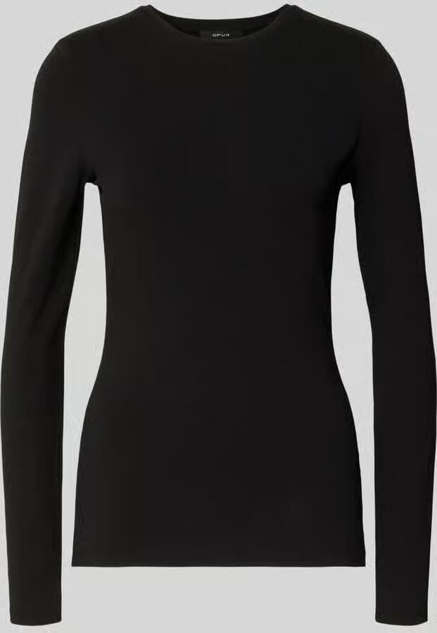 Opus Shirt met lange mouwen en ronde hals - Foto 2