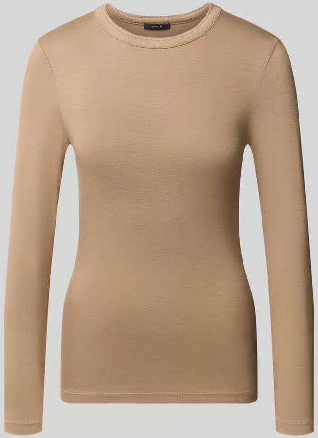 Opus Shirt met lange mouwen met ronde hals model 'Sifa'