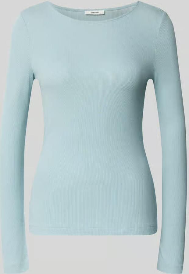 Opus Shirt met lange mouwen met ronde hals model 'Smallo'