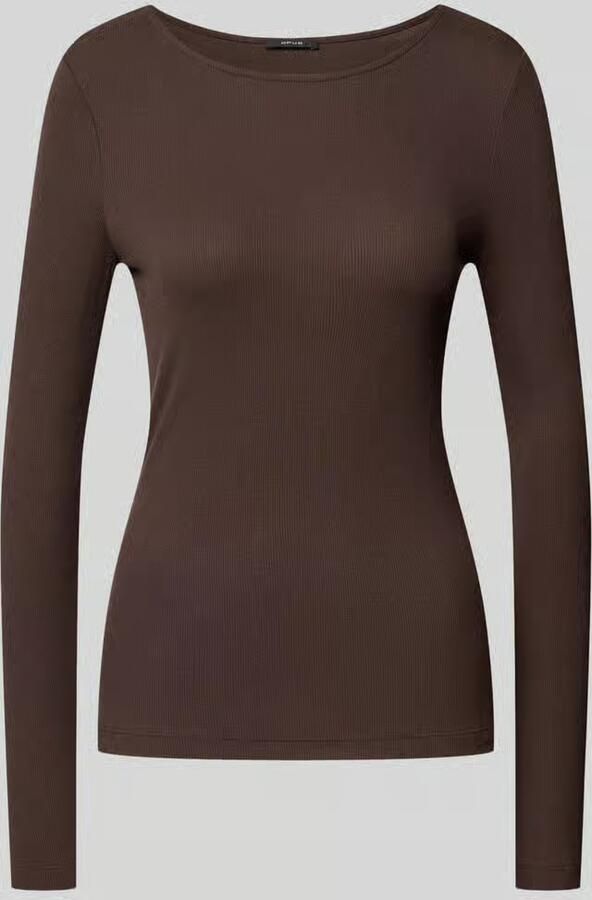Opus Slim fit shirt met lange mouwen van modalmix model 'Smallo'
