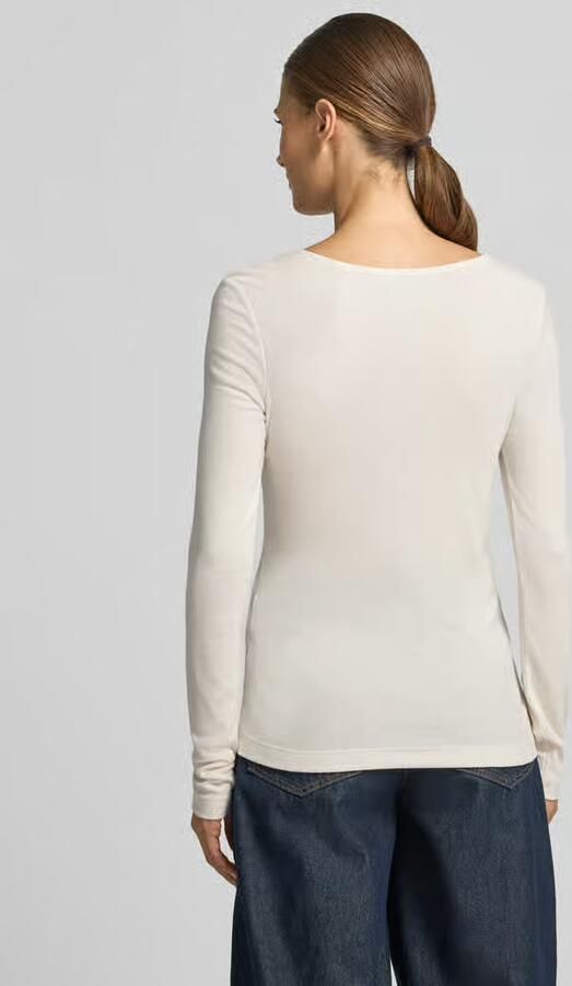 Opus Shirt met lange mouwen met ronde hals model 'Smallo' - Foto 3