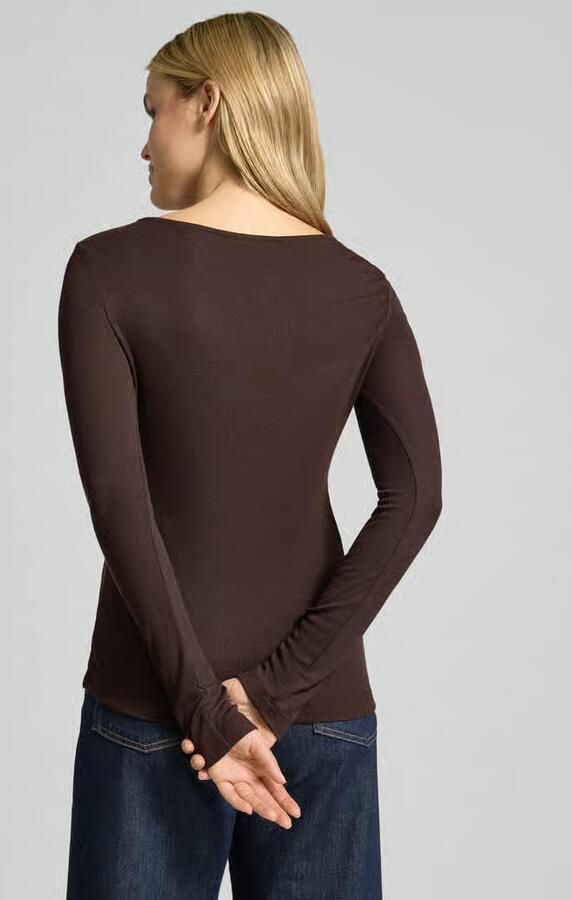 Opus Slim fit shirt met lange mouwen van modalmix model 'Smallo' - Foto 2