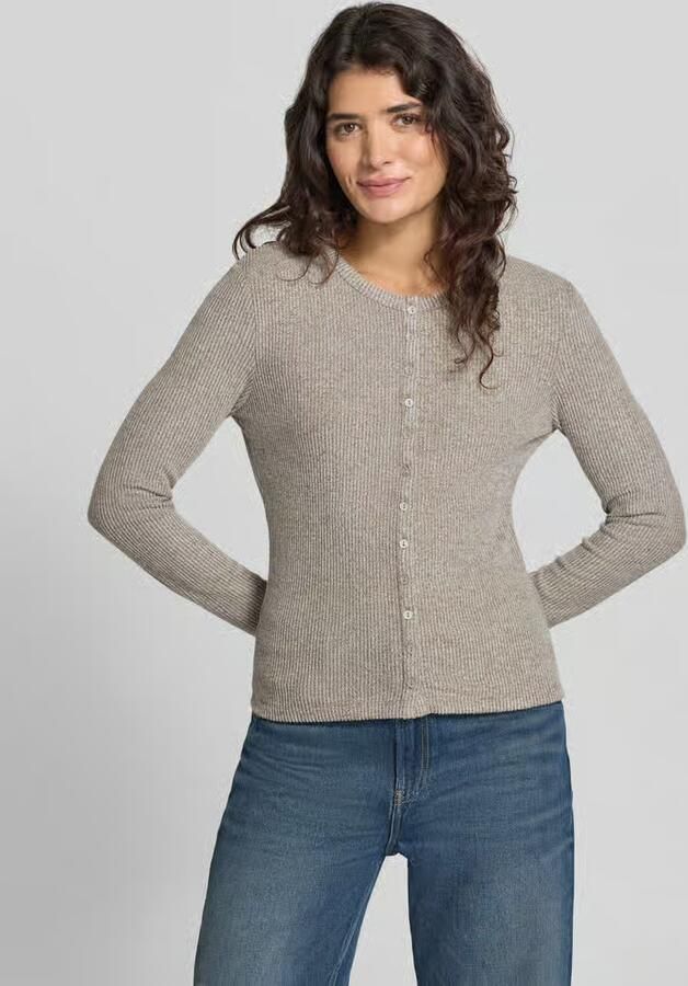 Opus Shirt met lange mouwen model 'Saltus' met sierknopen - Foto 2