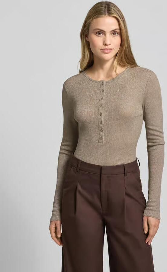 Opus Shirt met lange mouwen van viscosemix met knoopsluiting model 'Sosmica' - Foto 2