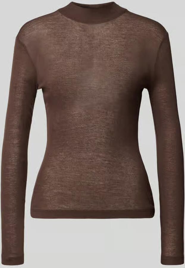 Opus Shirt met lange mouwen van mix van viscose en wol