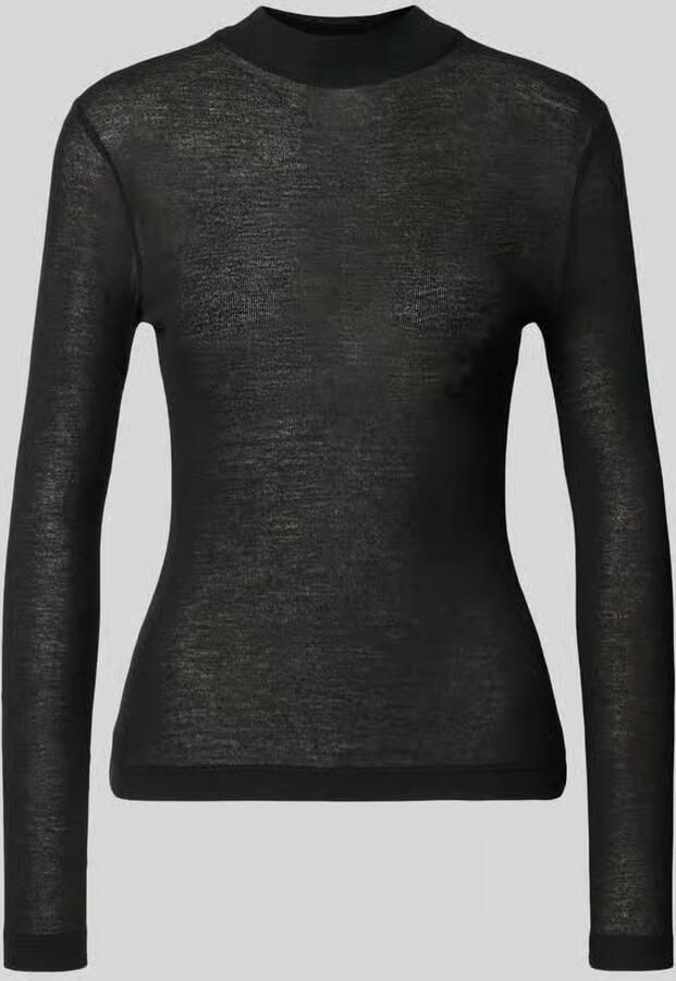 Opus Shirt met lange mouwen van mix van viscose en wol