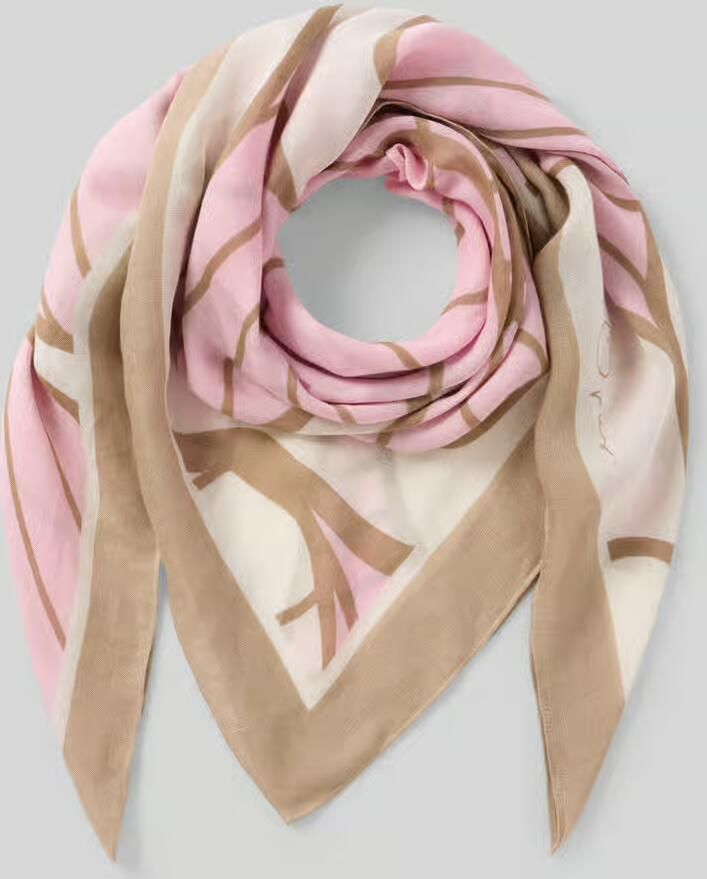 Opus Sjaal van viscosemix met all-over motief model 'Aflippa' - Foto 2