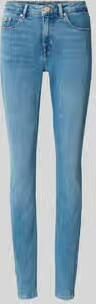 Opus skinny fit jeans met knoop- en ritssluiting model 'Elma'