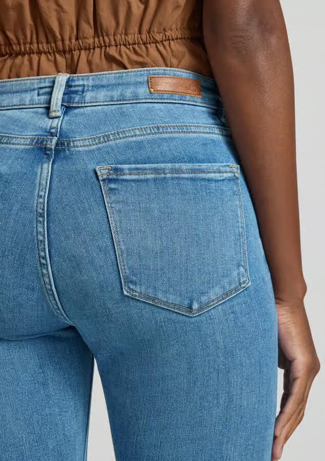 Opus skinny fit jeans met knoop- en ritssluiting model 'Elma' - Foto 2