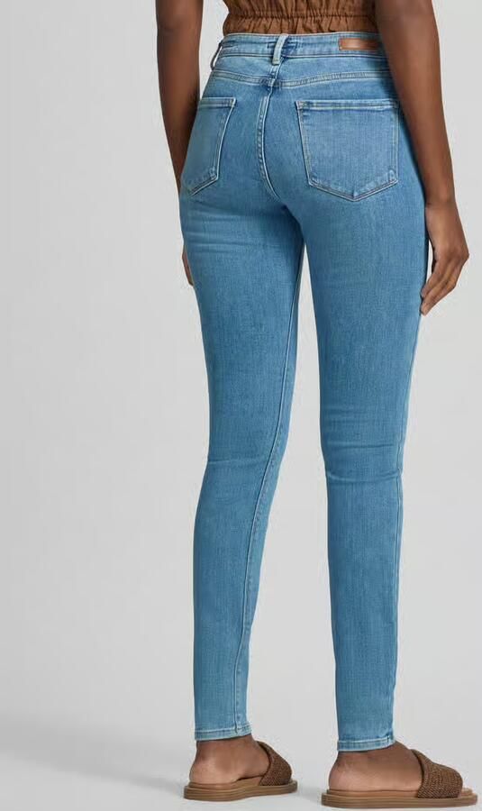 Opus skinny fit jeans met knoop- en ritssluiting model 'Elma' - Foto 2