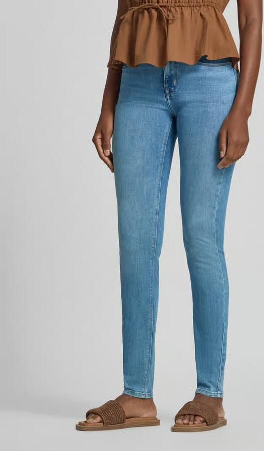 Opus skinny fit jeans met knoop- en ritssluiting model 'Elma' - Foto 3