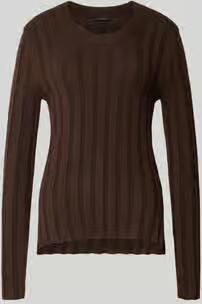 Opus Slim fit gebreide pullover met wol Model Polmi