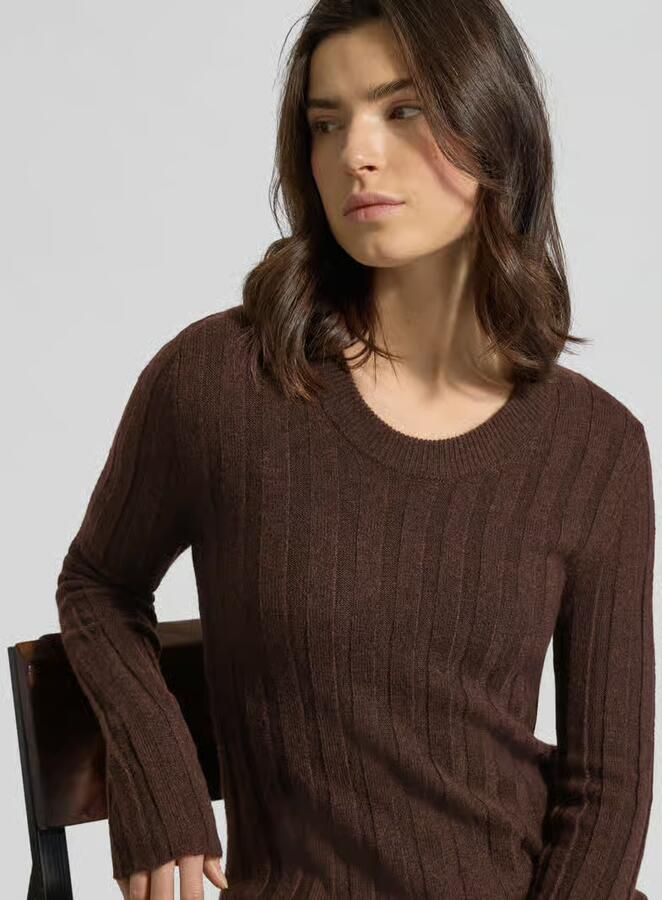 Opus Slim fit gebreide pullover met wol model 'Polmi' - Foto 2
