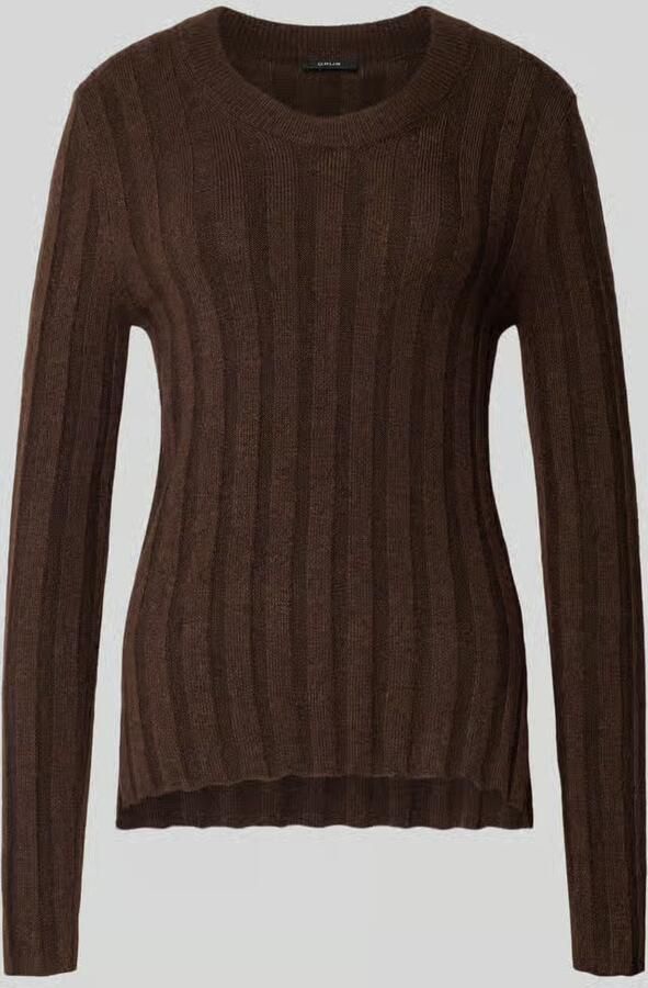 Opus Slim fit gebreide pullover met wol model 'Polmi'
