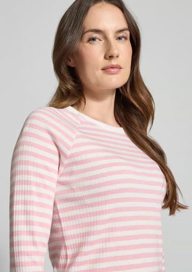 Opus Slim fit shirt met lange mouwen en ronde hals model 'Sorka' - Foto 2
