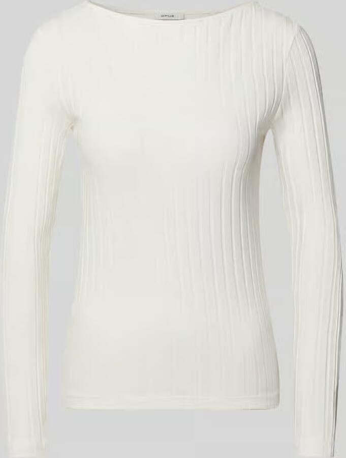 Opus Slim fit shirt met lange mouwen van katoenmix model 'Sovke'