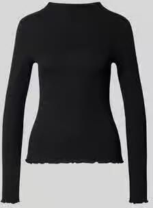 Opus Slim fit shirt met lange mouwen van mix van modal en katoen model 'Soninchen'