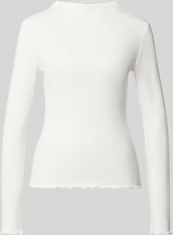 Opus Slim fit shirt met lange mouwen van mix van modal en katoen model 'Soninchen'