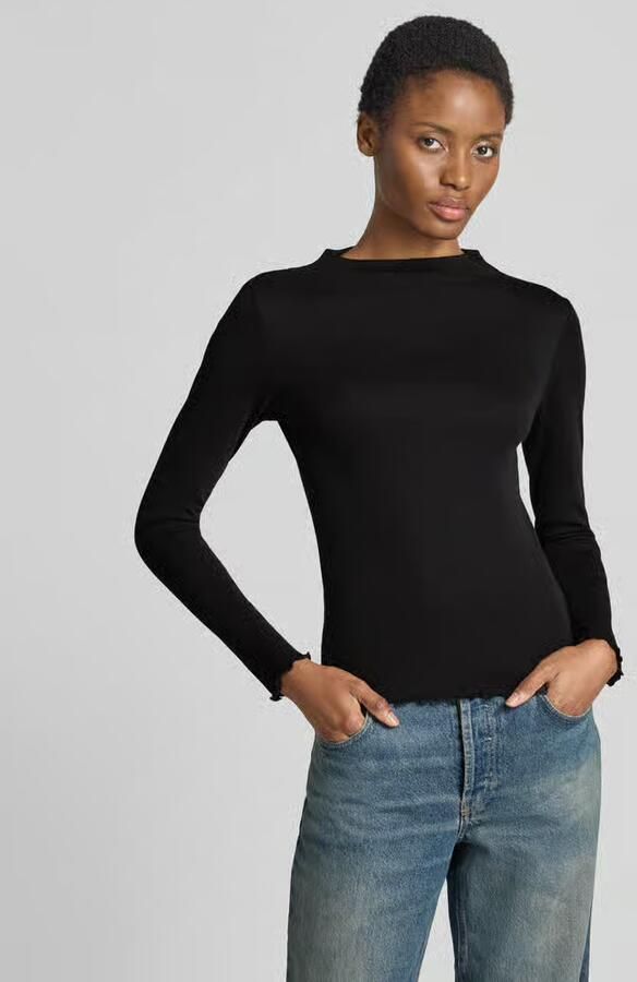 Opus Slim fit shirt met lange mouwen van mix van modal en katoen model 'Soninchen' - Foto 2