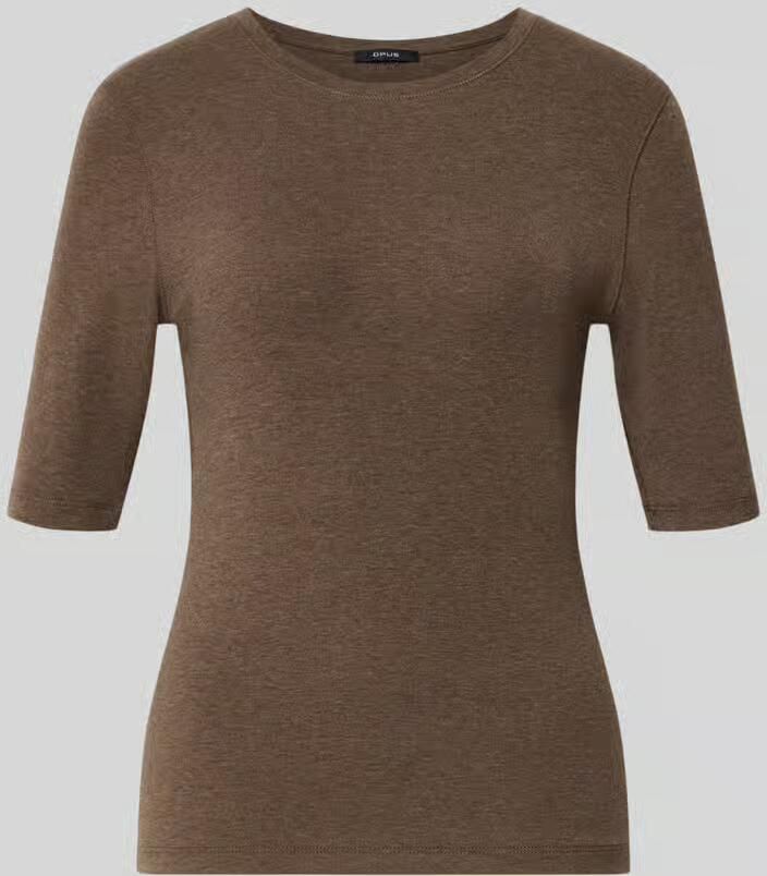 Opus Slim Fit t-shirt met wol model 'Sorela'