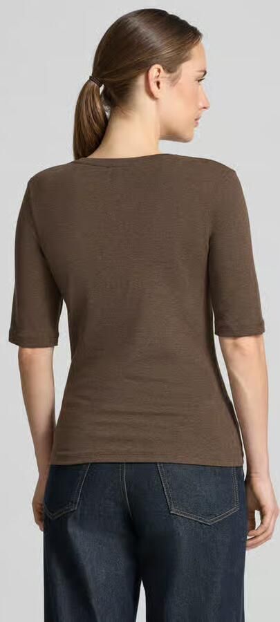 Opus Slim Fit t-shirt met wol model 'Sorela' - Foto 3