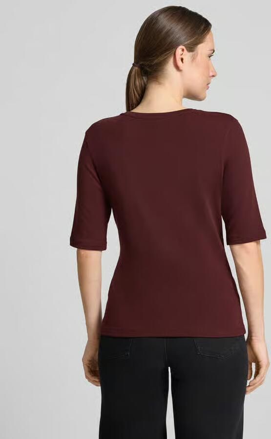 Opus Slim Fit t-shirt met wol model 'Sorela' - Foto 3