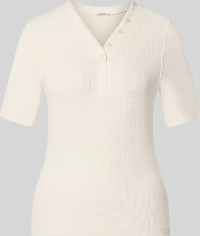 Opus Slim Fit t-shirt van viscosemix model 'Sanez'