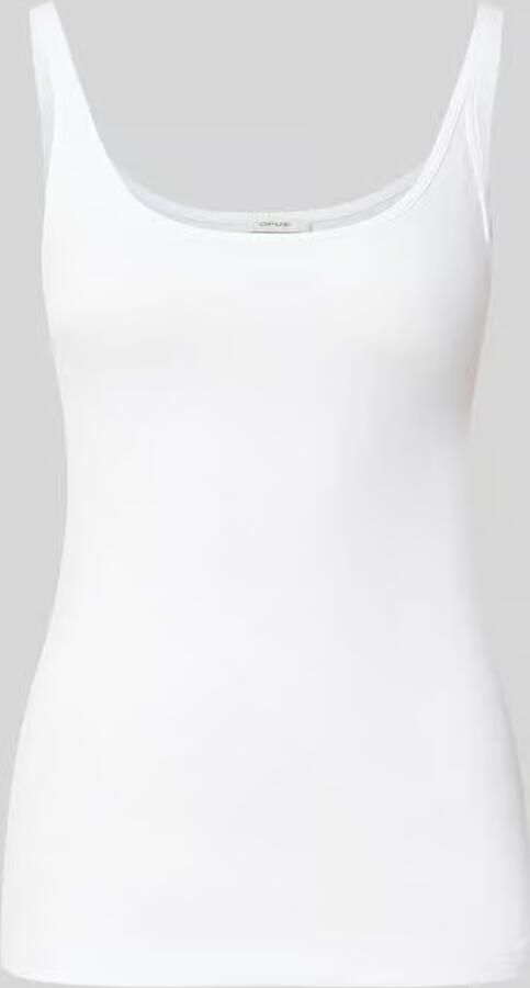 Opus Slim fit tank top van katoenmix model 'Ina Dailies'