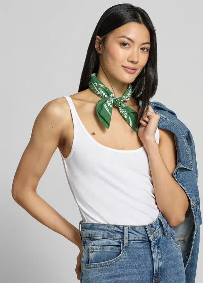 Opus Slim fit tank top van katoenmix model 'Ina Dailies' - Foto 6