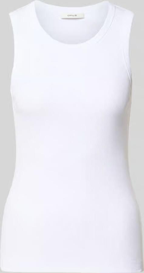 Opus Slim fit tanktop van katoenmix model 'Ilesso'