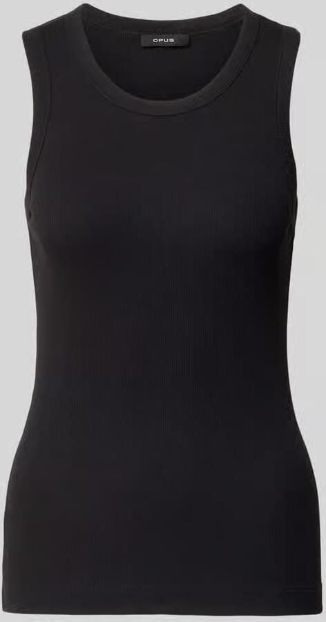 Opus Slim fit tanktop van katoenmix model 'Ilesso'