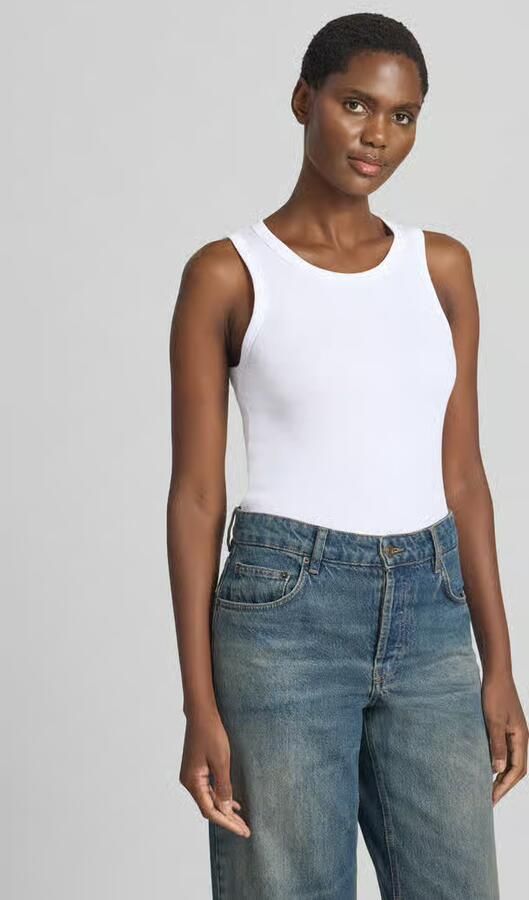 Opus Slim fit tanktop van katoenmix model 'Ilesso' - Foto 3