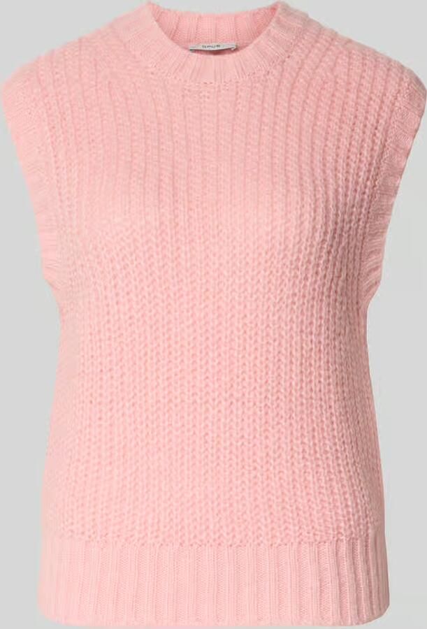 Opus Spencer met wol in gebreide look model 'Portuna'