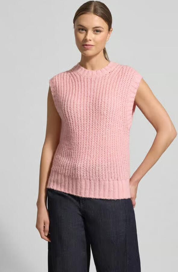 Opus Spencer met wol in gebreide look model 'Portuna' - Foto 4