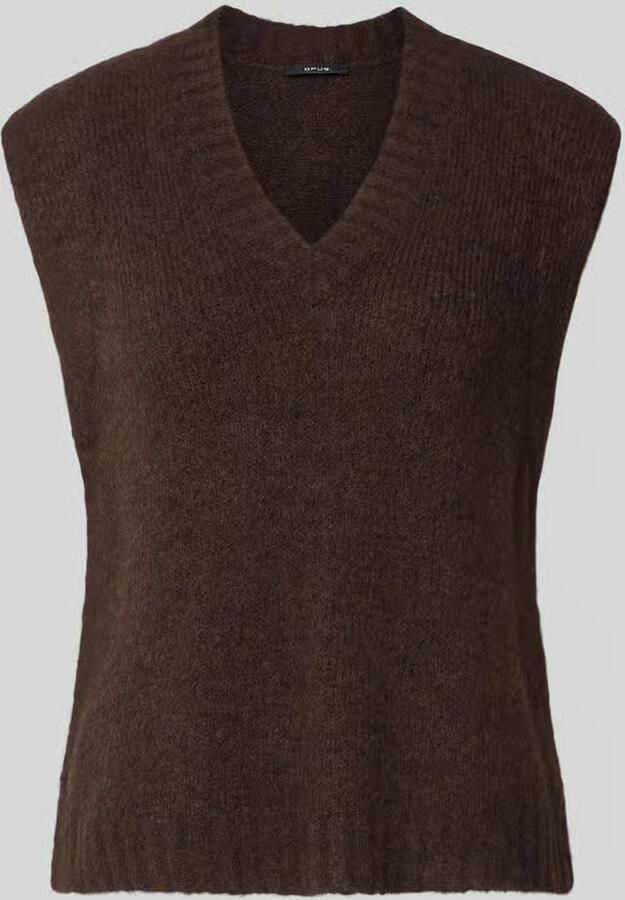 Opus Spencer van mix van wol en mohair met v-hals