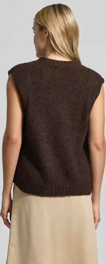 Opus Regular fit spencer van mix van wol en mohair - Foto 3