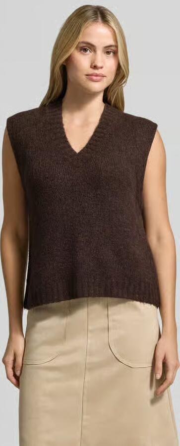 Opus Regular fit spencer van mix van wol en mohair - Foto 2