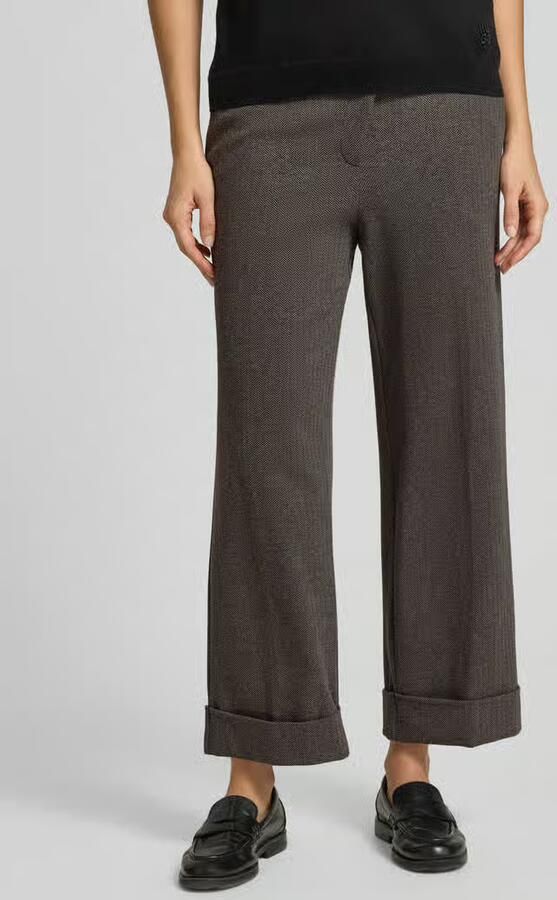 Opus Wijdte broek van katoenmix model 'Meeri heritage' - Foto 2