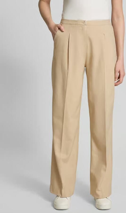Opus Stoffen broek met persplooien en steekzakken model 'Maiga' - Foto 2