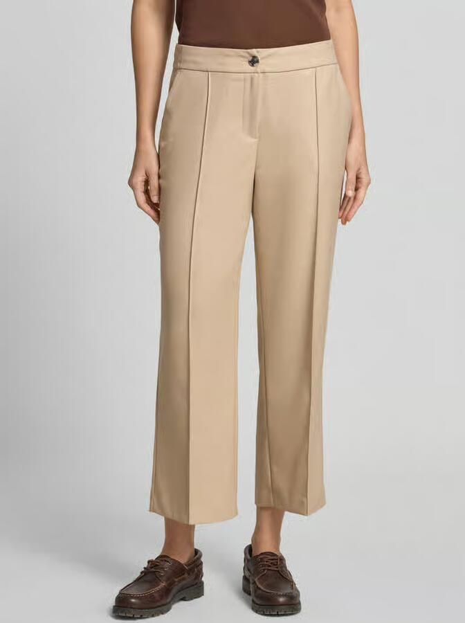 Opus Stoffen broek met vouw model 'Melane' - Foto 3